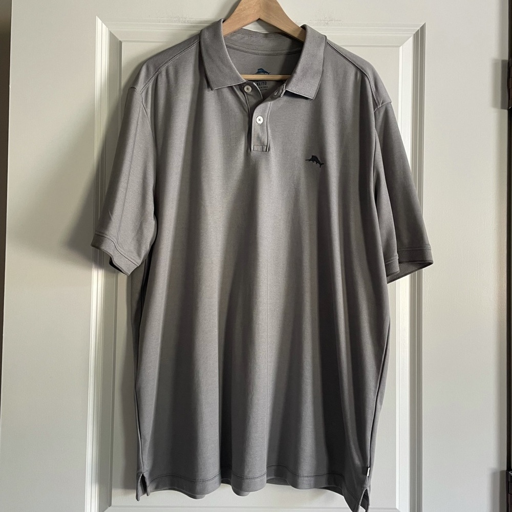 Tommy Bahama Mens Gray Polo